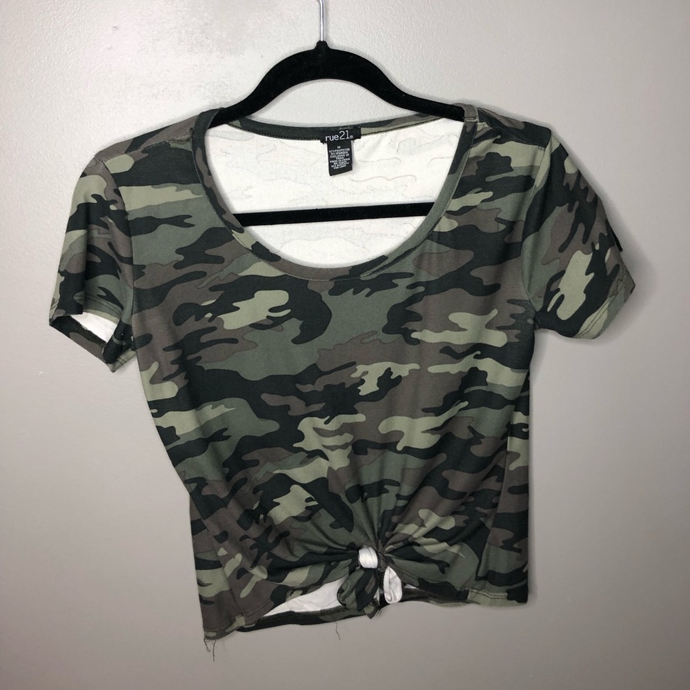 Rue 21 camo shirt